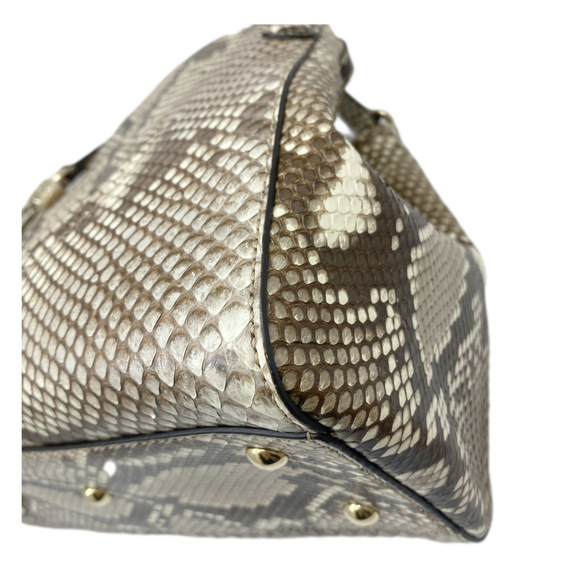 GUCCI Soho Handbag 2WAY Tote Bag Python Beige Brown - Picture 7 of 15